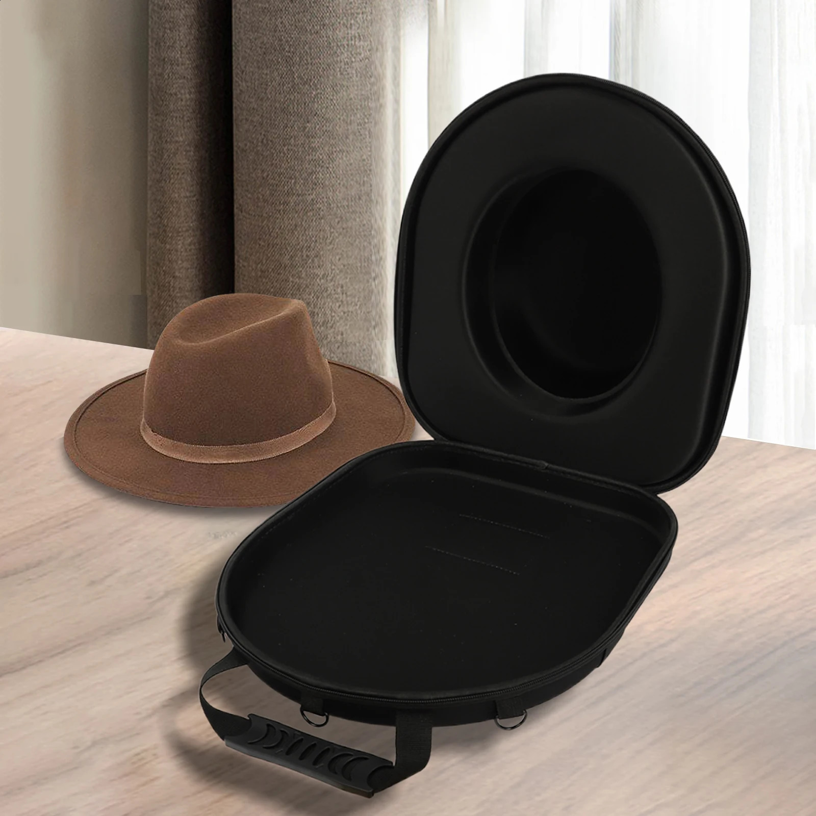 Ship from US Cowboy Hat Storage Bag Carrying Durable Box Large Capacity Organizer Travelling Portable Shoulder 250305FBB