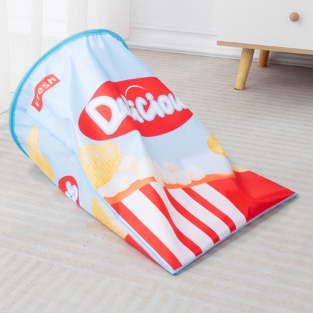 Funny Polyester Interactive Cat Drill Bag Bite Resistant with Sound Cat Tunnel Bag Collapsible Potato Chips Cats Tunnel Indoor