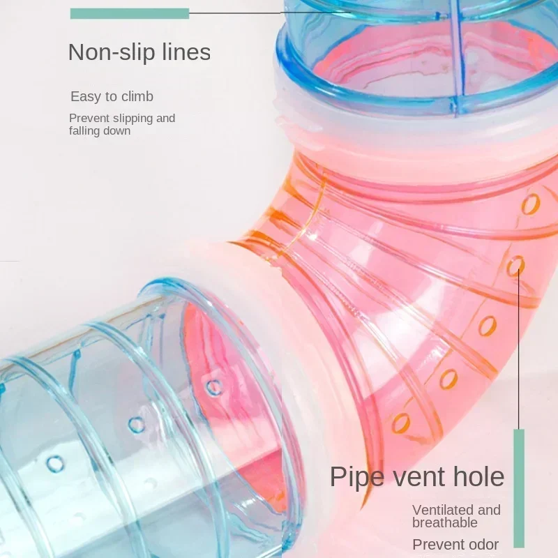 Plastic Training Playing Tools External Tunnel Hamster Toys Multifunctional Hamster Cage Accessories Hamster Pipeline