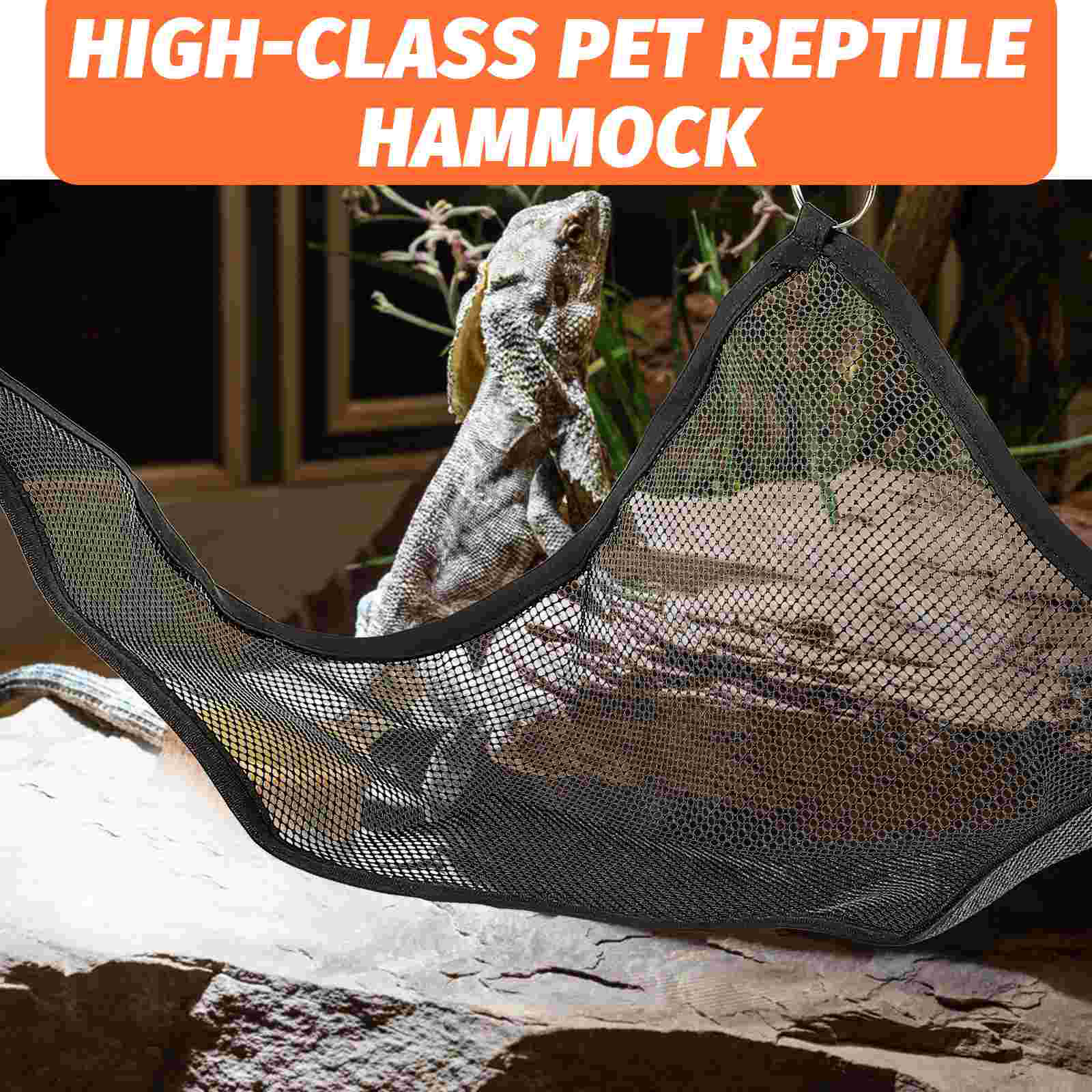 2 Pcs Tortoise Lizard Hammock Glass Reptile Pet Accessory Fluffy Bed Leopard Gecko