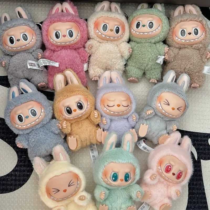 100% Original Labubu Has A Seat And Macaron Vinyl Face Doll Backpack Decorated Pendant For Mystery Blind Box Girl Surprise GiftsT250305