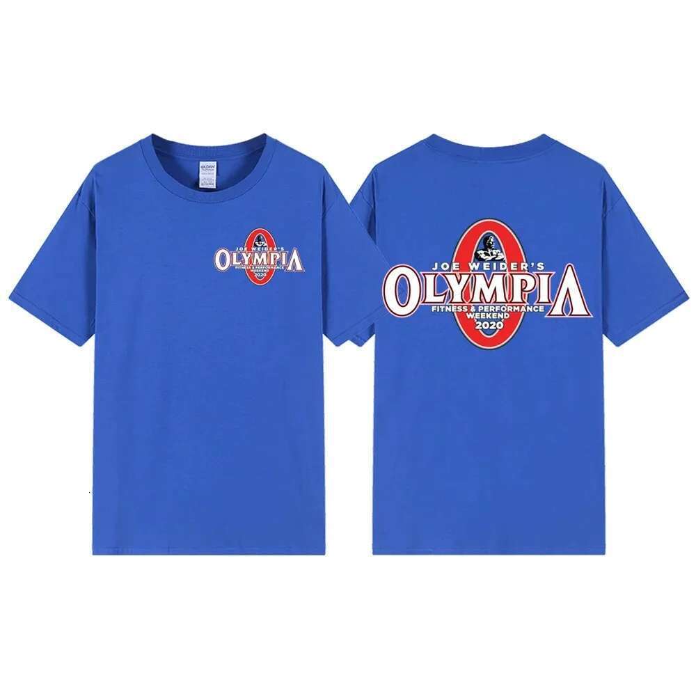 Fashionable New Summer Men OLYMPIA Printed Pure Cotton T-shirt Men Hip Hop Street Sports Fitness Comfortable Hot Sale T-shirt