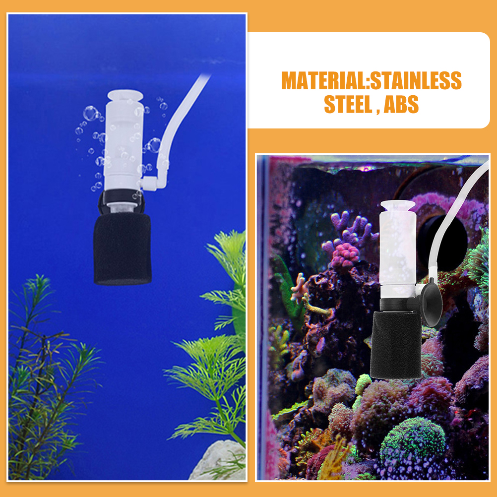Aquarium Mini Sponge Filter for Turtle Tank Fish Stainless Steel Small Betta Pneumatic