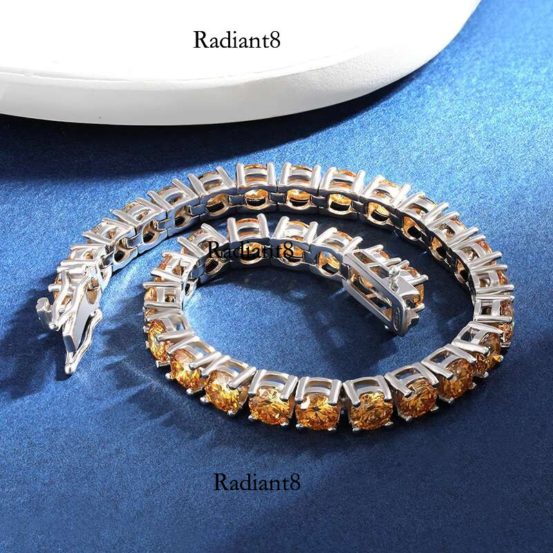 TBCYD 100% Real Red Moissanite Tennis Bracelet For Women Men GRA Certified Original S Sier Lab Dia Bangles Hand Chain