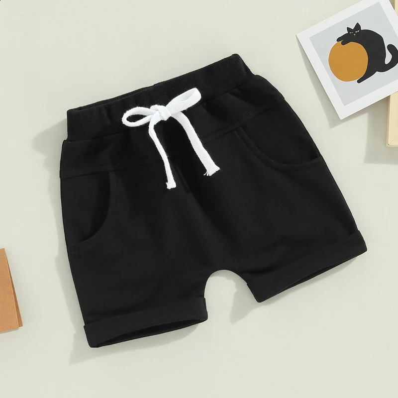 Kids Toddler Boy 3 Pack Shorts Set Casual Solid Loose Drawstring Shorts Sweatpants Athletic Workout Sport Pants Shorts 250304