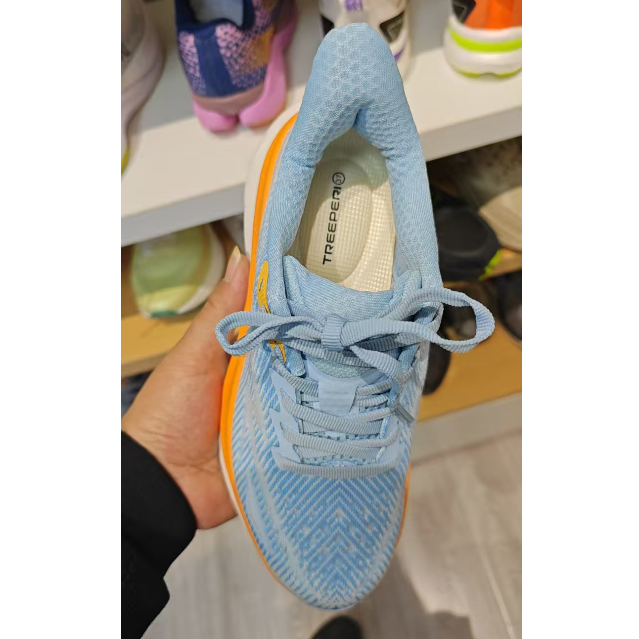 TREEPERI T09 Running Shoes mens Ocean blue passion-fruit designer shoes womens Sunset triple black trainers fashion men sports training sneakers