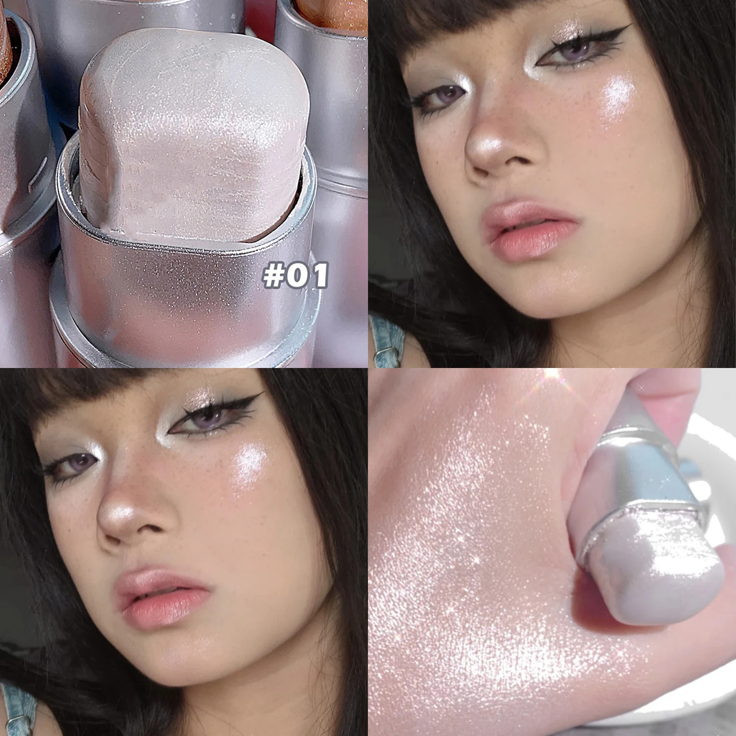 Highlight Shadow Stick Makeup Glitter Highlighter Contour Shimmer Bronzer Shading Natural Stereoscopic FaceBody 250219