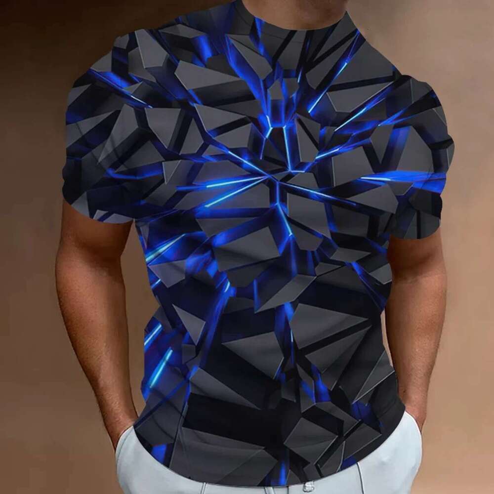 Fashion T-shirts for men line 3d printed clothing for men street designer short sleeves high oversized T-shirts casual everyday sportswear