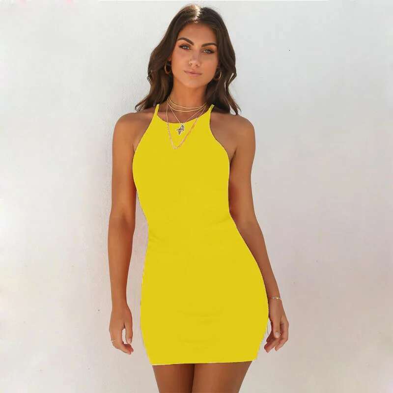 New Summer Party Club Women Clothes Sexy Sleeveless Tank Slim Ladies Dresses Mini Short Bodycon Dress Vestidos QT032