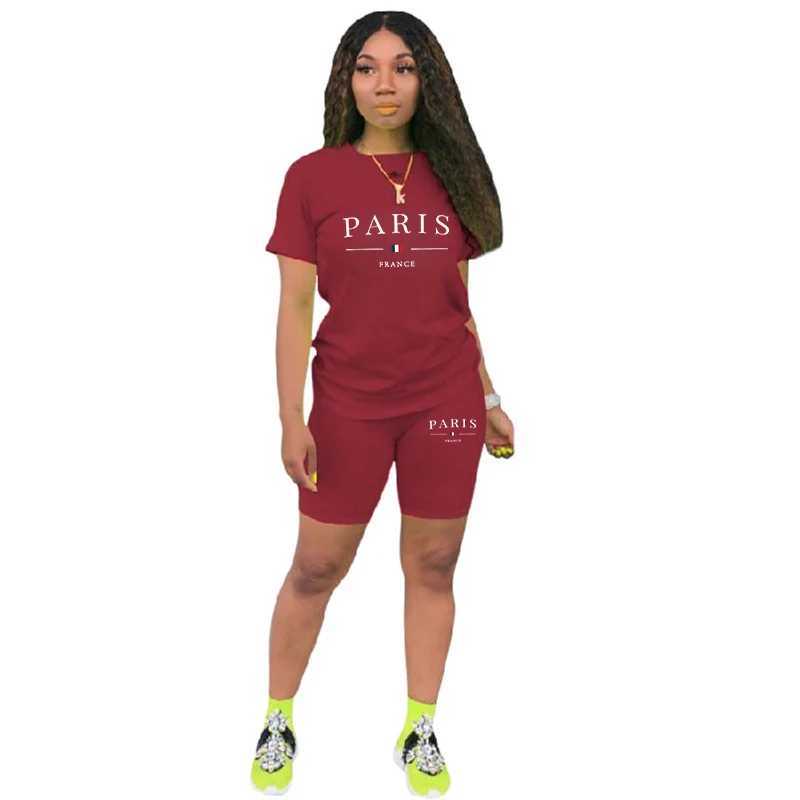 Womens Tracksuit Casual Two Piece Set for Short Slve Daily Summer Woman Clothing Shorts T-Shirts O-Neck Matching Sets Womens X250305