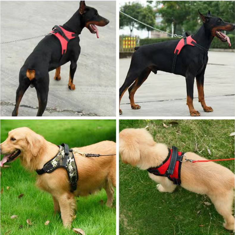 Dog Harness for Small Medium and Large Dogs, No Pull Sport Adjustable Dog Vest, Saddle Style Dog Harness with Easy Control Handle for Training Walking