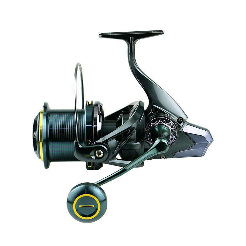 all metal long throw reel with seamless sea rod fishing reel screw in fishing line reel anchor fishing wheel and guide rod structure S2535