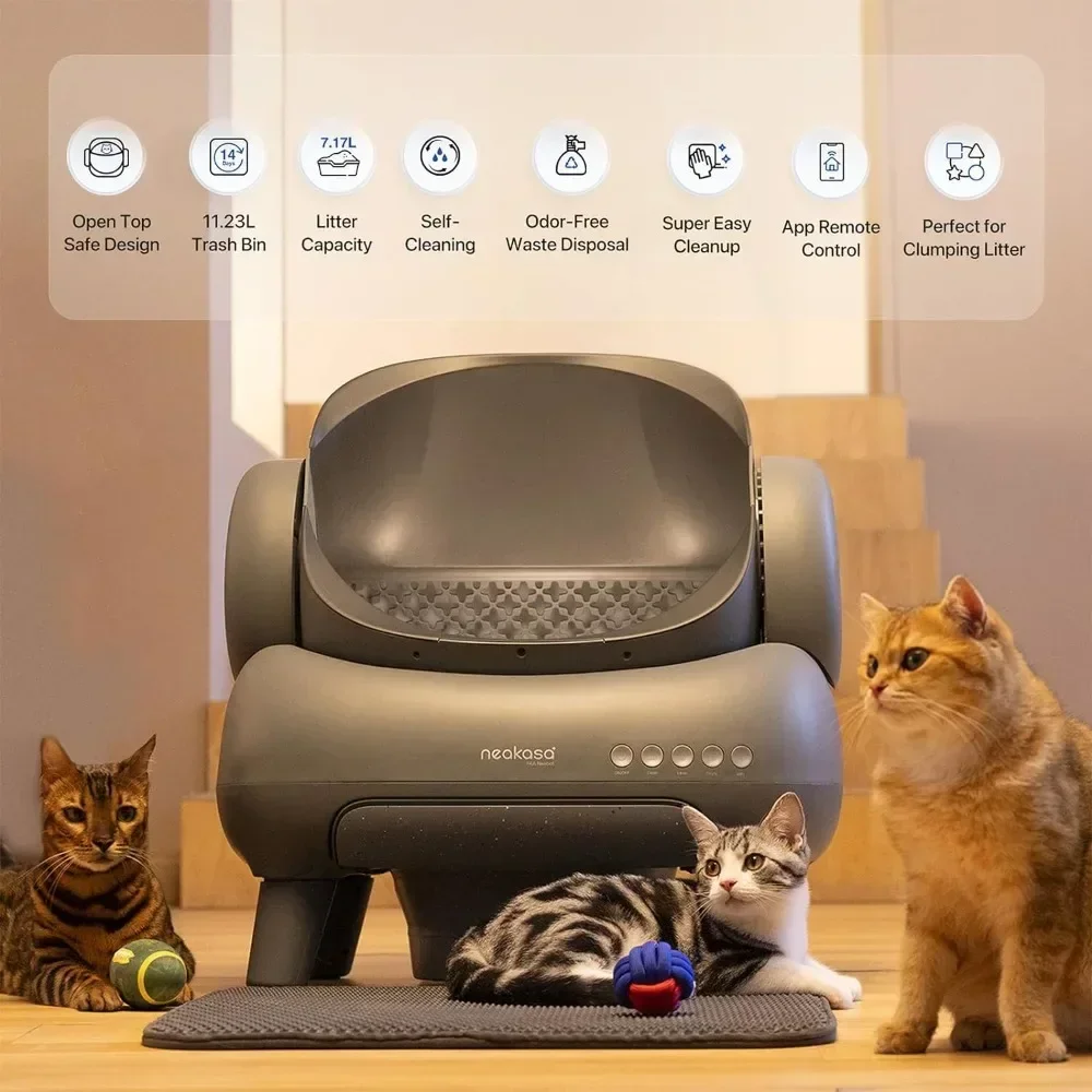 Automatic Cat Litter Box With APP Control Closed Tray for Toilet M1 Open-Top Cleaning Cat Litter Box Cats' Sandbox Pet on sale