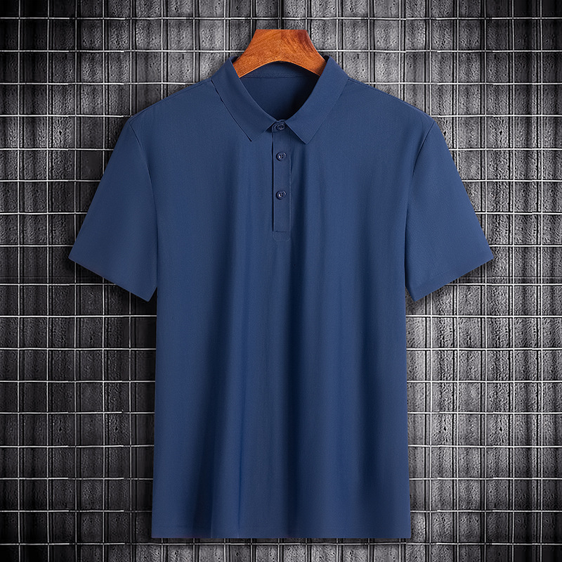High quality summer quick drying polo men's ice silk short sleeved T-shirt women's group casual advertising shirt text tracksuit
