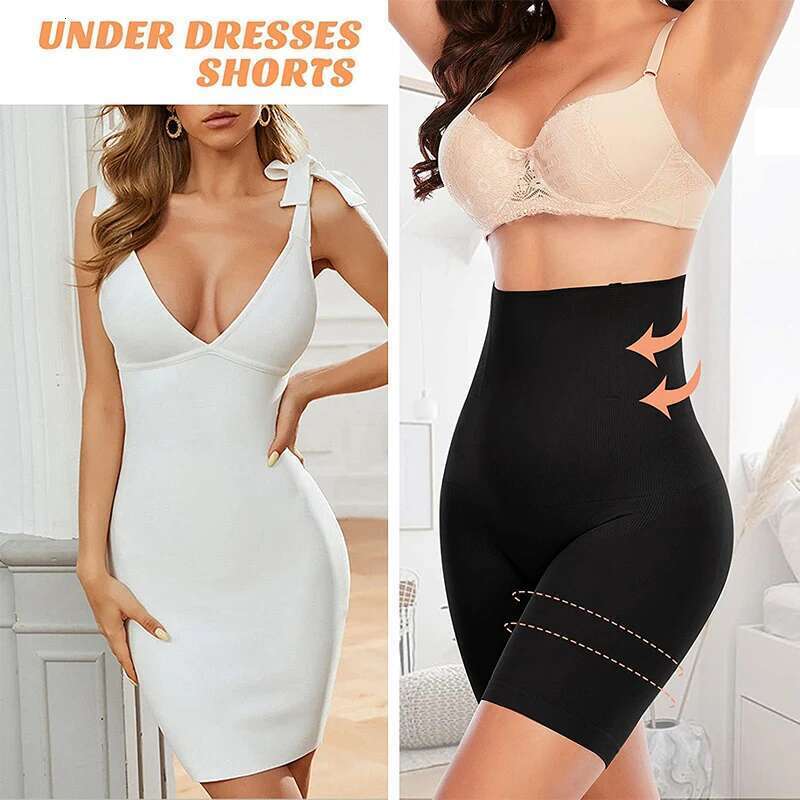 Shapewear Women High Shorts Tummy Slimming Body Shaper Waist Trainer Butt Lifter Seamless Flat Belly Panties Weight Loss KLMY