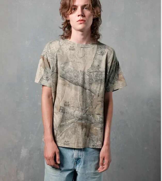 Hip Hop Y2k Retro Tops 2024 Camo Print Graphic Haruku Goth Men And Women Summer T-Shirt Casual Street Wear