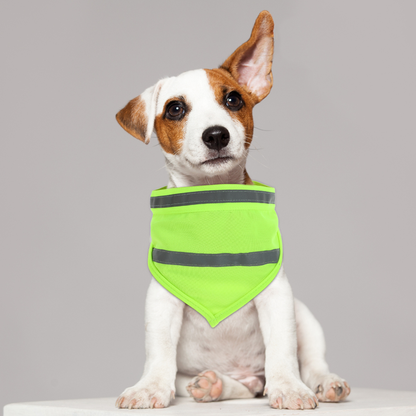 2 Pcs Pet Triangle Towel Big Dog Collar Bark Control Cooling Vest for Dogs Scarf Boys Reflective Bandana Safety Bandanas