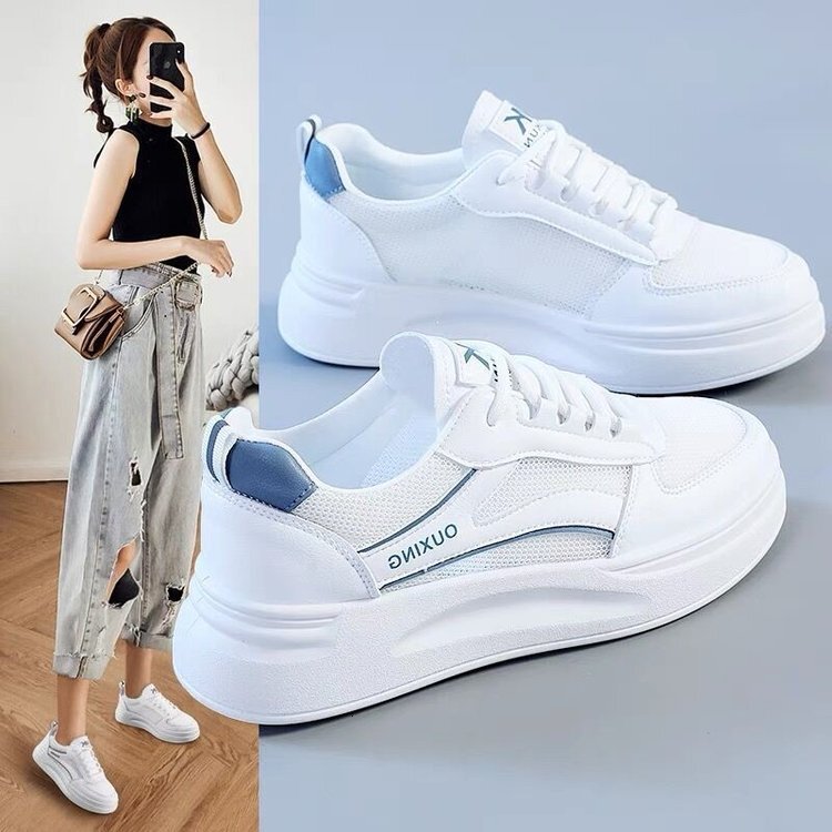2025 new summer lightweight women's shoes designer women's flat bottomed breathable casual sports board shoes trendy casual shoes