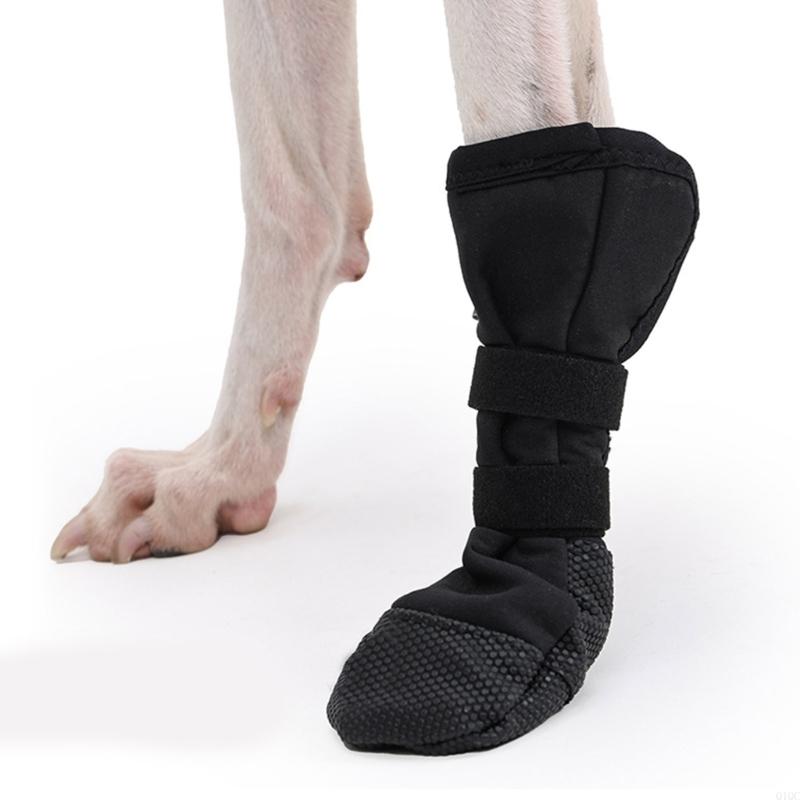 Q1QC Dog Wound Recovery Boot Soft Pet Dog Paws Protectors for Post Surgeries