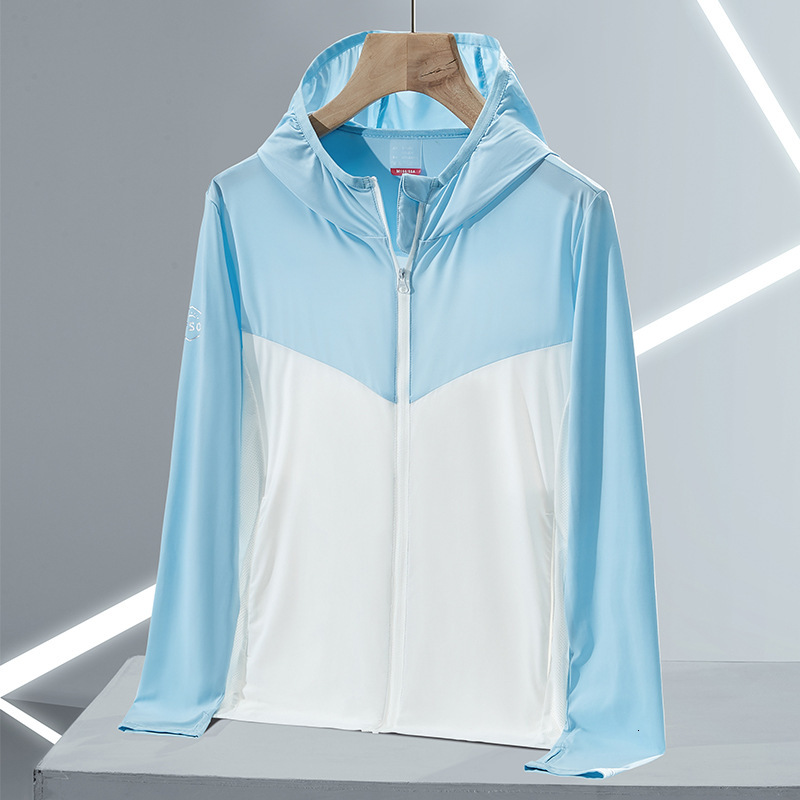 Ice silk women, UV resistant sun protection clothing for men, outdoor skin windbreaker upf50+can tracksuit