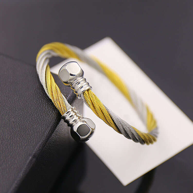 Fashionable minimalist boyfriend power stainless open bracelet accessories, wristbands, jewelry, and bracelets