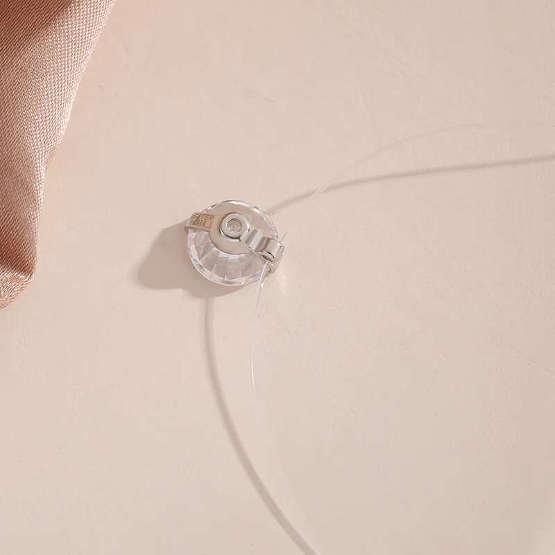 Transparent Fishe Women's Chokers Crystal Ball Pendants Shiny Wedding Jewelry Fashion Neck Accessories Collar