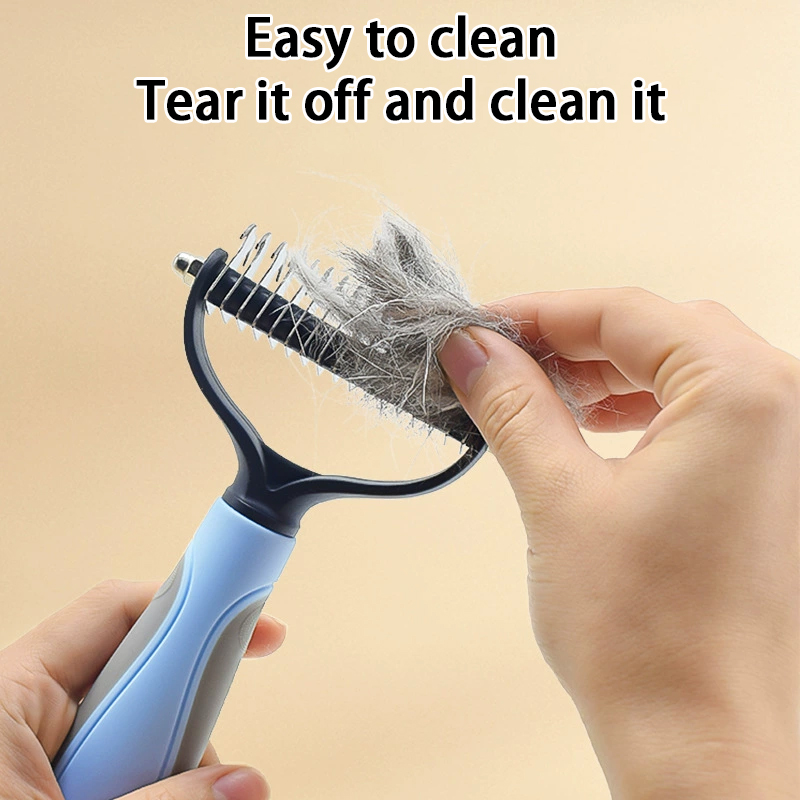 Professional Pet Deshedding Brush Cat Dog Hair Remover Pet Fur Knot Cutter Puppy Cat Comb Brushes Dogs Pet Shedding Grooming to