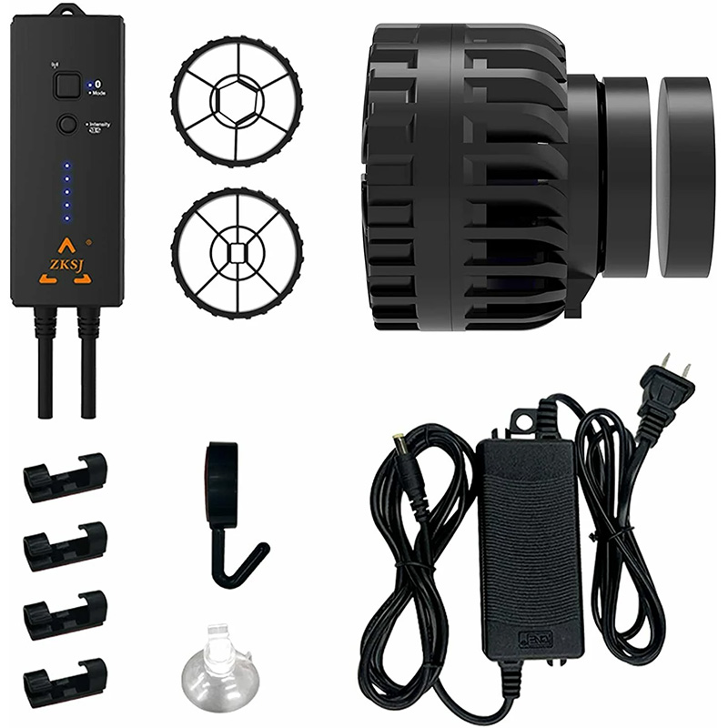 ZKSJ Third generation Mini Slim 2000/3000 Mini Aquarium Wave Maker Circulation Pump 3 Wave Patterns No control program