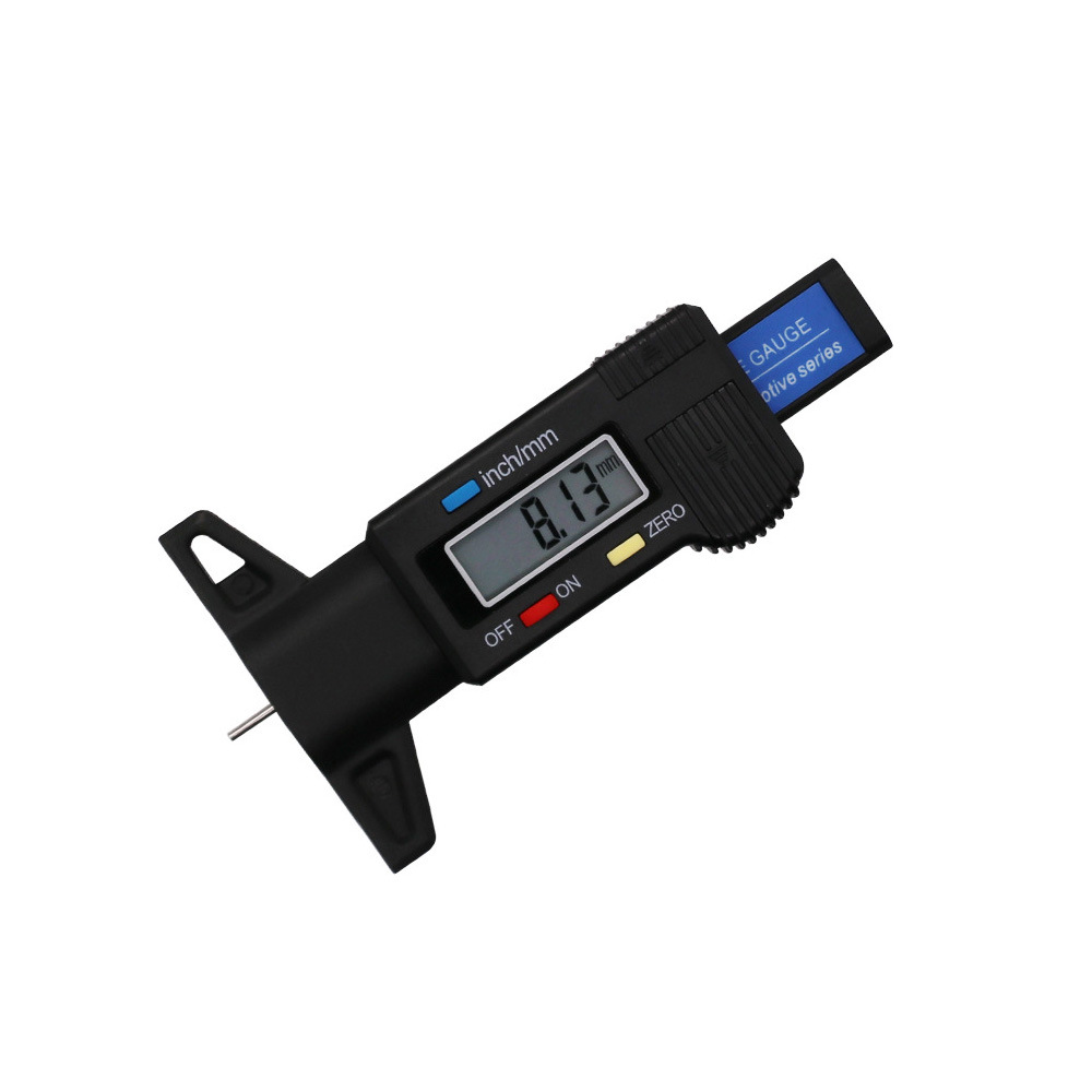 Electronic digital display tire pattern depth gauge 0-25mm Vernier Calipers with bags package