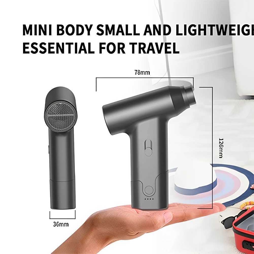 Hair Dryers 2 in 1 Air Blower Vacuum Cleaner 110000 RPM 4000mAh PC Dusters Rechargeable Cordless Air Blower for Keyboard Computer Cleaning z250305