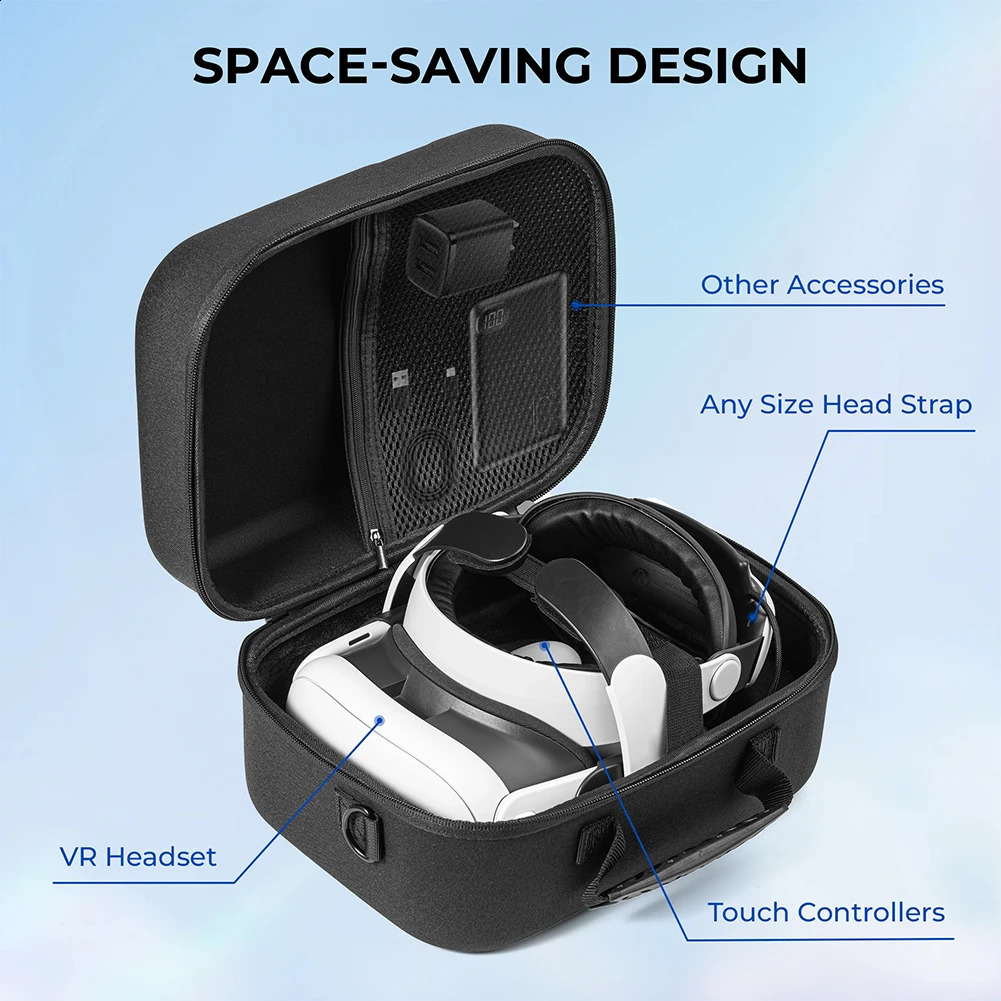 Ship from US Protective Bag for Meta Quest 3 BOBOVR M3 PRO Elite Strap Hard Shell Case Travel and Home Storage 250305FBB