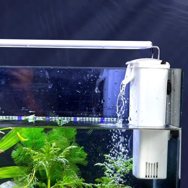 3W Waterfall Aquarium Filter Pump 200L/H Turtle Fish Tank Low Water Level Filter Oxygen Pump Fish Turtle Reptile Supply 220-240V