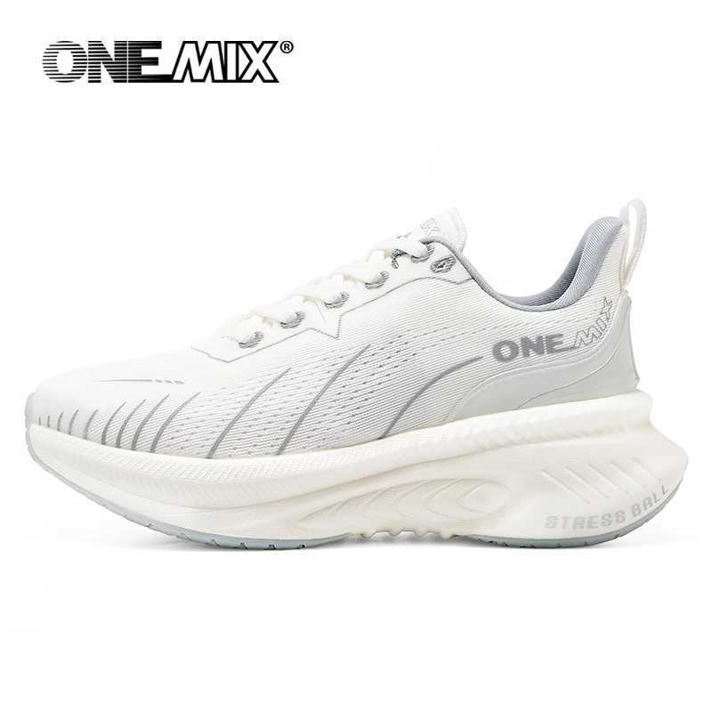 ONEMIX White Road Running Shoes for Men Air Cushion Outdoor Sport Shoes M Trainers Summer Jogging Shoes Wen Footwear Y250304
