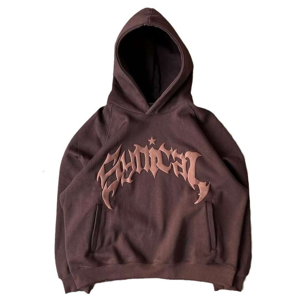 Autumn/Winter New Product American Gothic Letter Star Printed Hoodie Trendy Men's and Women's Casual Coat gift for man