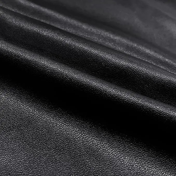 Arjen Kroos Mens Leather Pants Casual Straight Leg Motorcycle PU Pant Multi Pockets 250304
