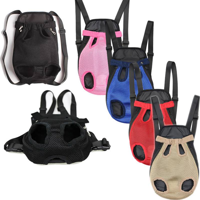 1 Pack Pet Carrier Backpack Front Cat Dog Carrier Backpack Travel Bag Legs Out for Hiking Camping Cycling Breathable