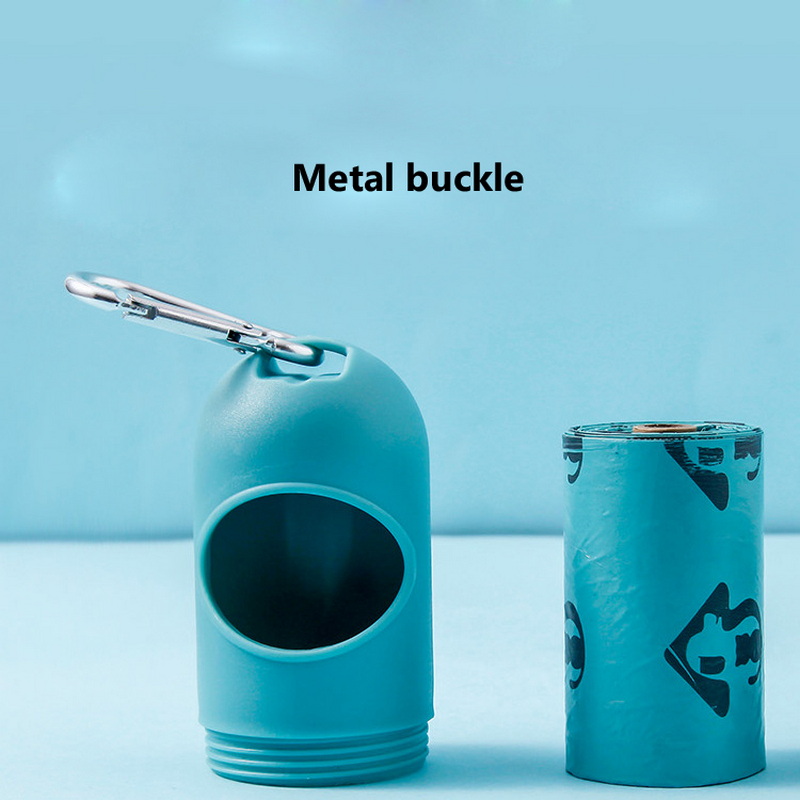 Degradable Dog Poop Bags Dispenser LED Light Puppy Waste Pocket Outdoor Travel Pouch Cats Poop Cleaning Garbage Bag Pet Supplies