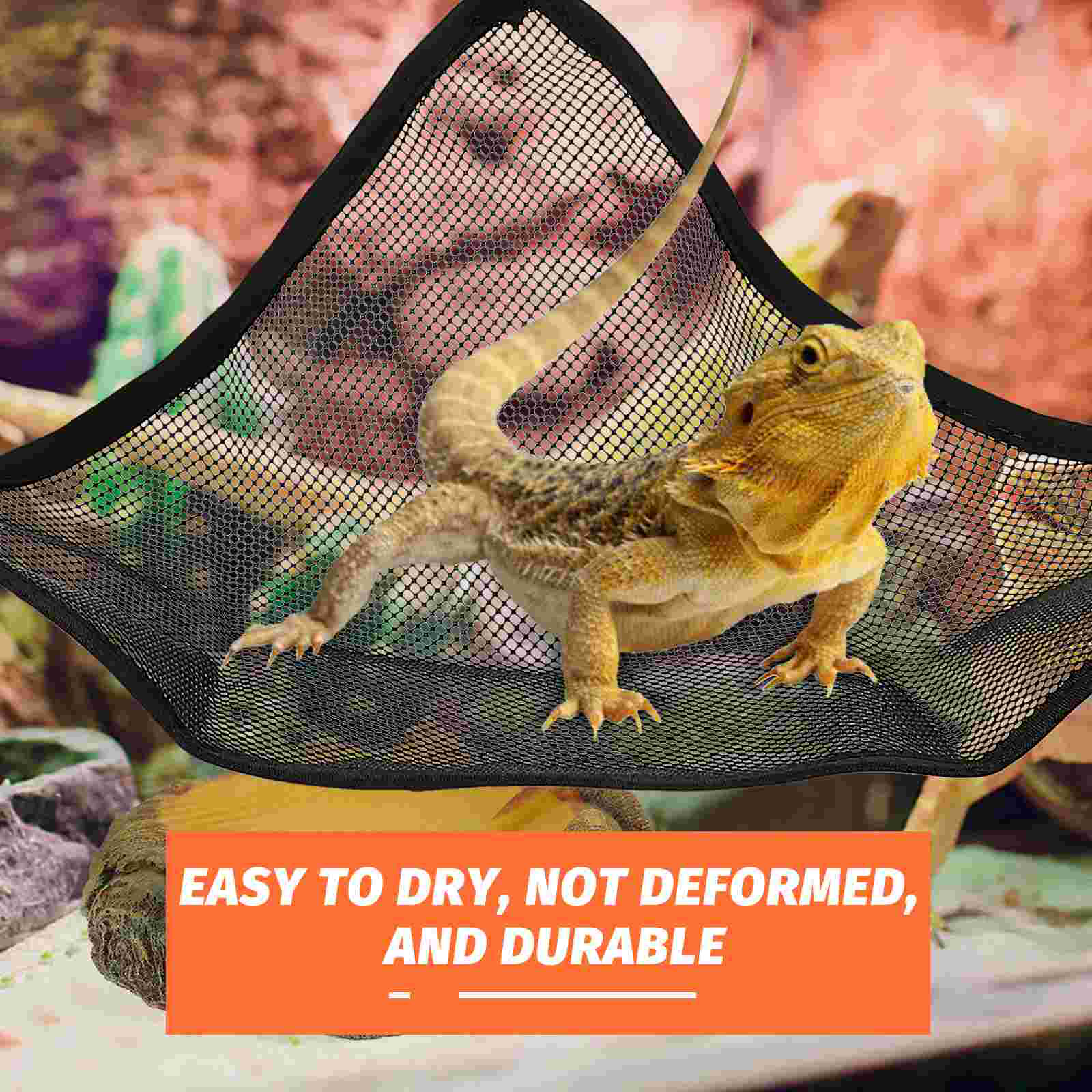 2 Pcs Tortoise Lizard Hammock Glass Reptile Pet Accessory Fluffy Bed Leopard Gecko