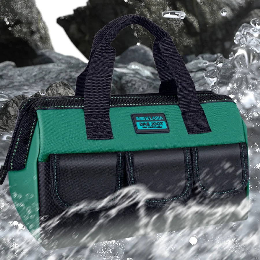 Ship from US AIRAJ 3 Pack Tool Bag with Waterproof Hard Bottom Wide Mouth Tote for Various ToolsElectrician Carpenter Mechanic 250305FBB