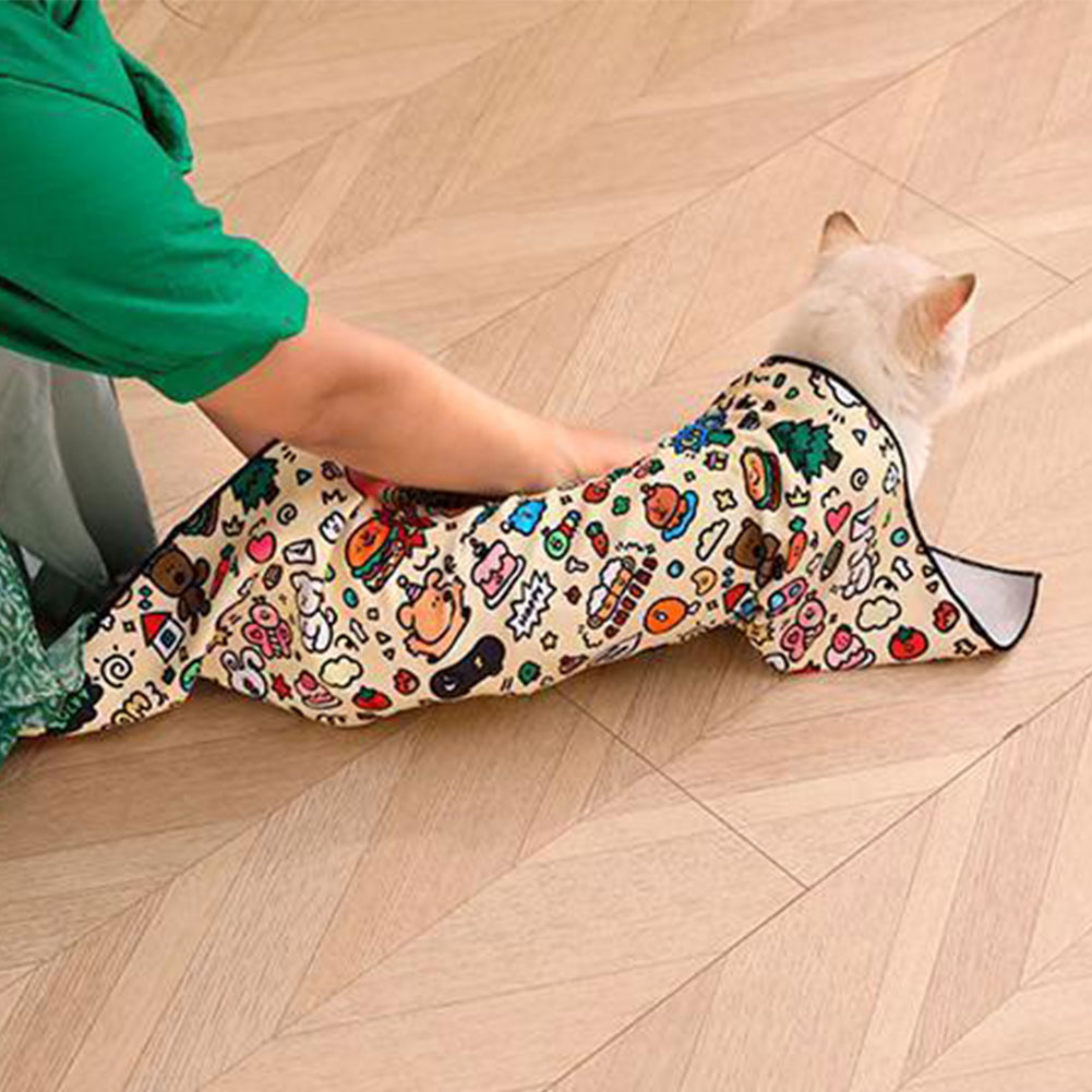 Cat Grooming Wrap，Cat Restraint Bag，Anti-Bite，Anti-Scratch，Cat Calming Wrap，for Medicine Nail Clipping Supplies