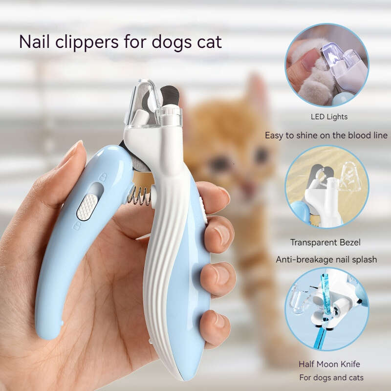 DHpet Pet Nail Clippers Dog Nail Clippers Cat Nail Clippers LED Electric Nail Grinder