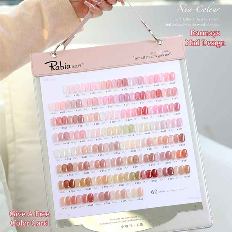 Rormays Pink Nude Popular gel Polishing 60PCS Mixed Varnish Jade Grease Skin Durable Soaking Primer UV LED Whitening Salon Kit Wholesale Factory