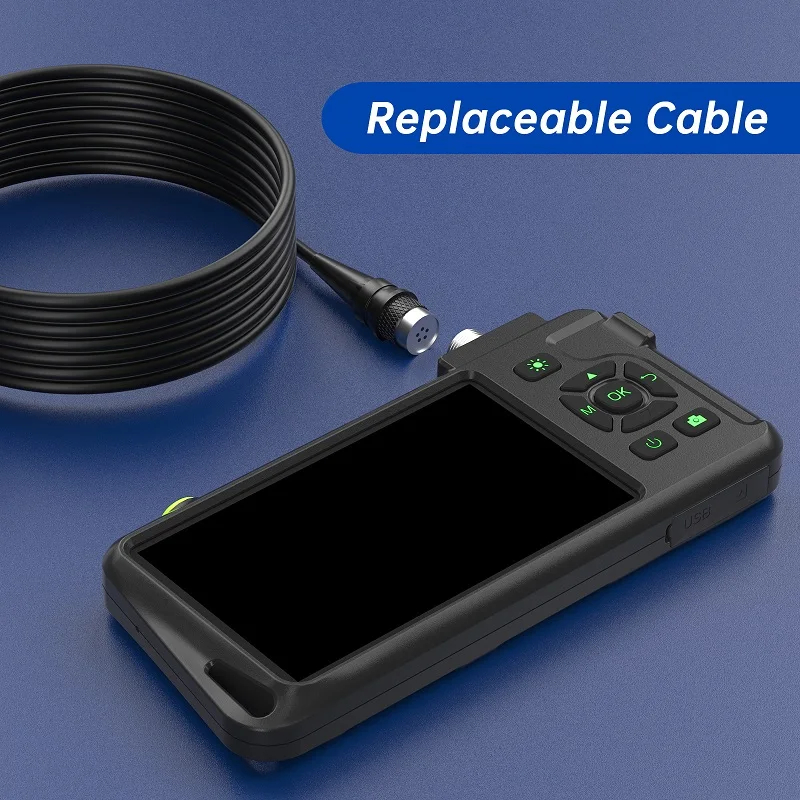 5Inch IPS Screen Industrial Endoscope Camera 1 to 10M HD1080P Single Dual Triple Lens HD1920 5 0MP Autofocus Pipe Inspection Borescope