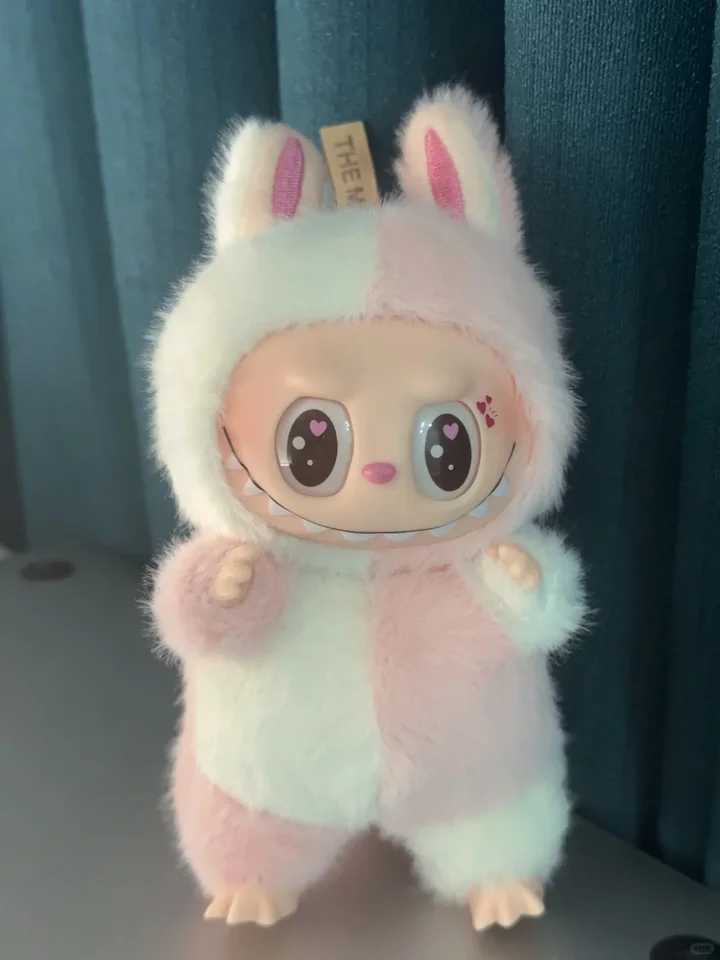 Labubu Vinyl Face Plush Doll Blind Box - The Monster Original DIY Customized Plush Action Figure Surprise Box Bag Charm KeychainT250305