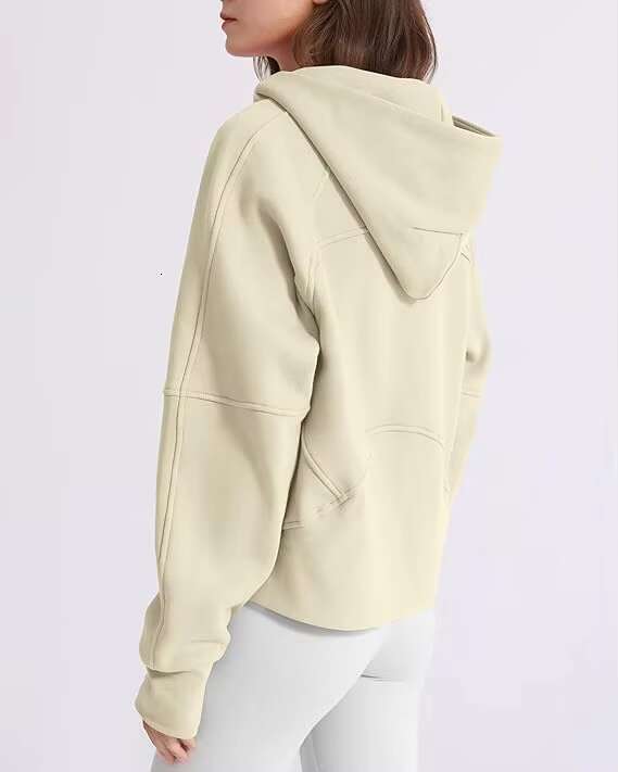 Custom Support Women's Hoodie Fleece Ed Half Zip Pullover Cotton Winter Warm Sweatshirt With Thumbhole Pocket