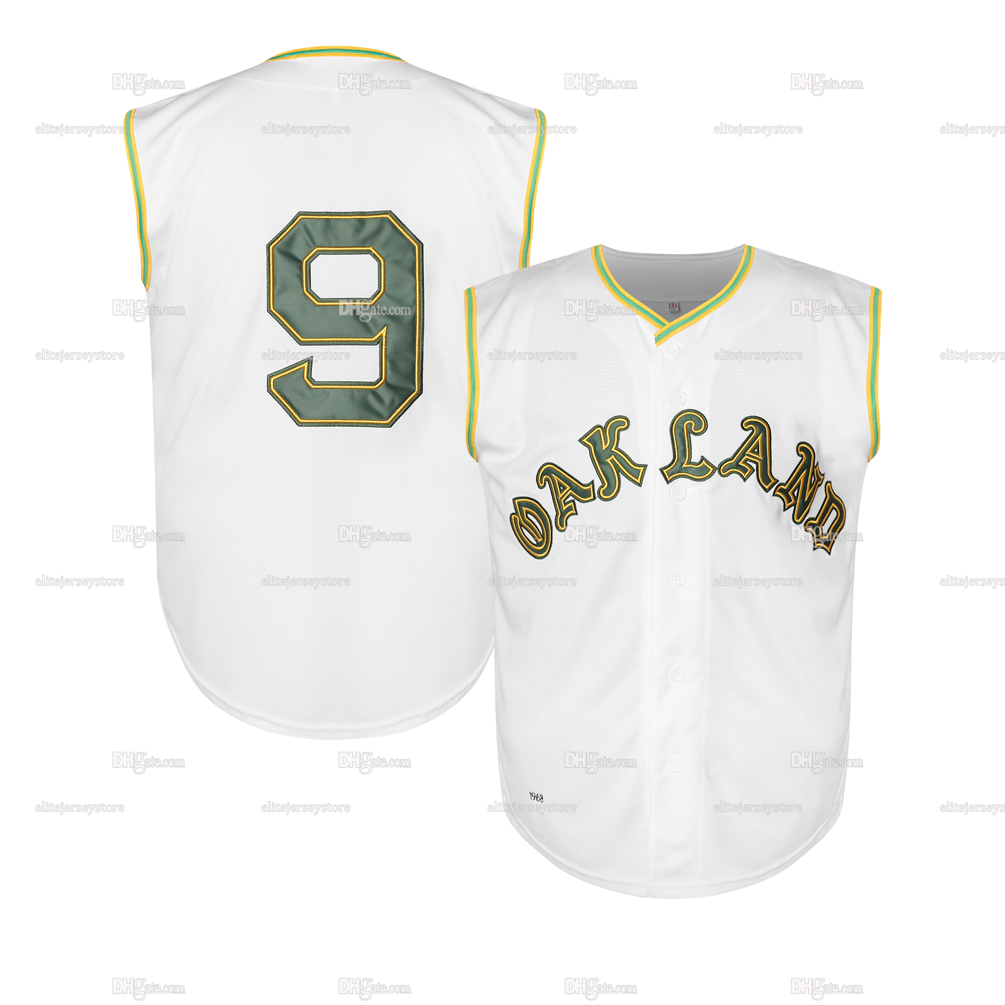 Personalized Custom 2026 Gold Baseball Jersey JJ Bleday Brent Rooker Tyler Soderstrom Colby Thomas Nick Kurtz Darell Hernaiz Brett Harris Willie MacIv