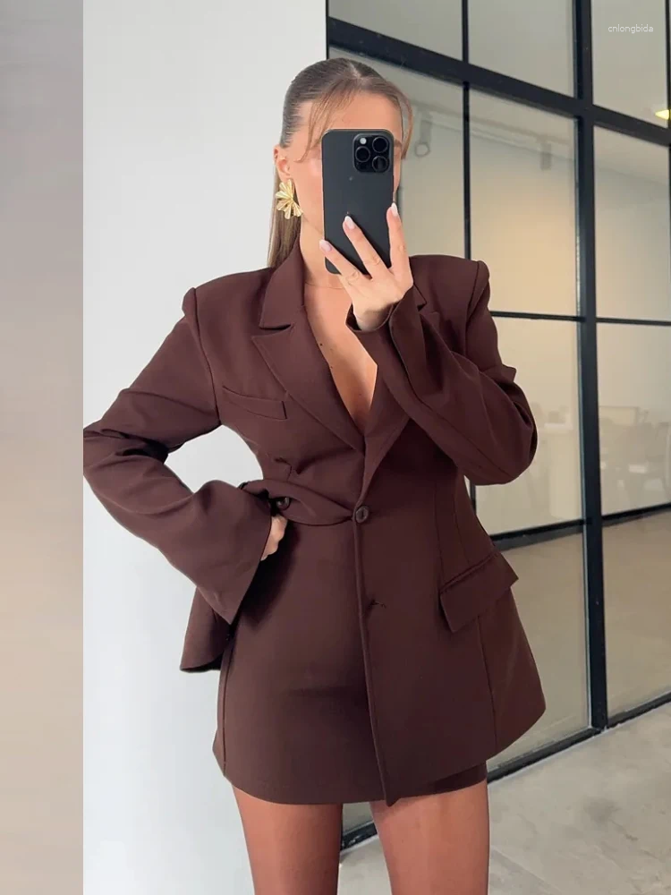 Work Dresses 2025 Blazer Mini Skirts Sets For Women Elegant Notched Single Breasted Suit Jacket Hip Package 2 Pieces OL Chic Outfits