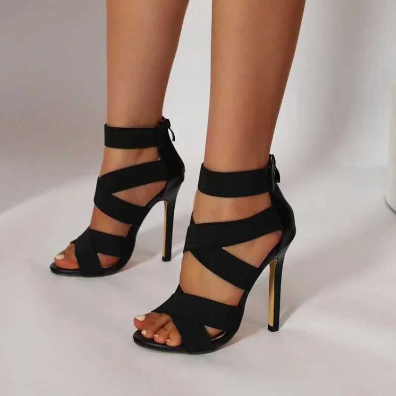 2023 New Summer Womens High Heels Stiletto Womens Sandals Fi All-mah Zipper Sexy Open Toe Buckle Sandals Women PartyXJ2500305