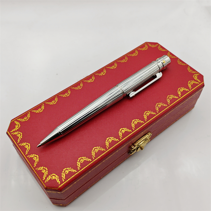 wholesale Smooth Writing Ball Pens - Silver Stripe Ballpoint Pens, Premium Metal Rollerball Pen for Office, Gift, and Everyday Use