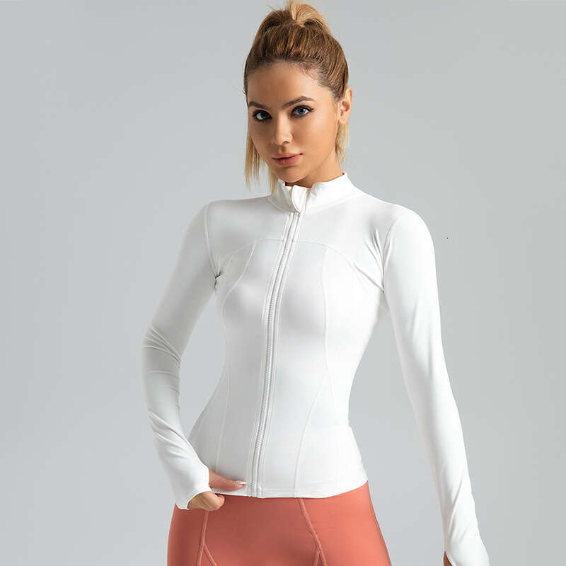 Zone Naked Yoga Sports Coat Slim Fit Nylon Stand Neck Tight Jacket Top Running Fitness Suit KLMY